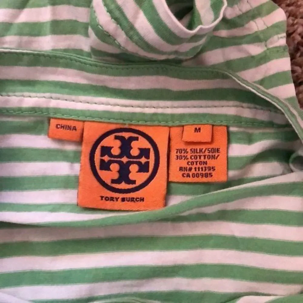 Tory‎ Burch women’s medium striped long sleeved top